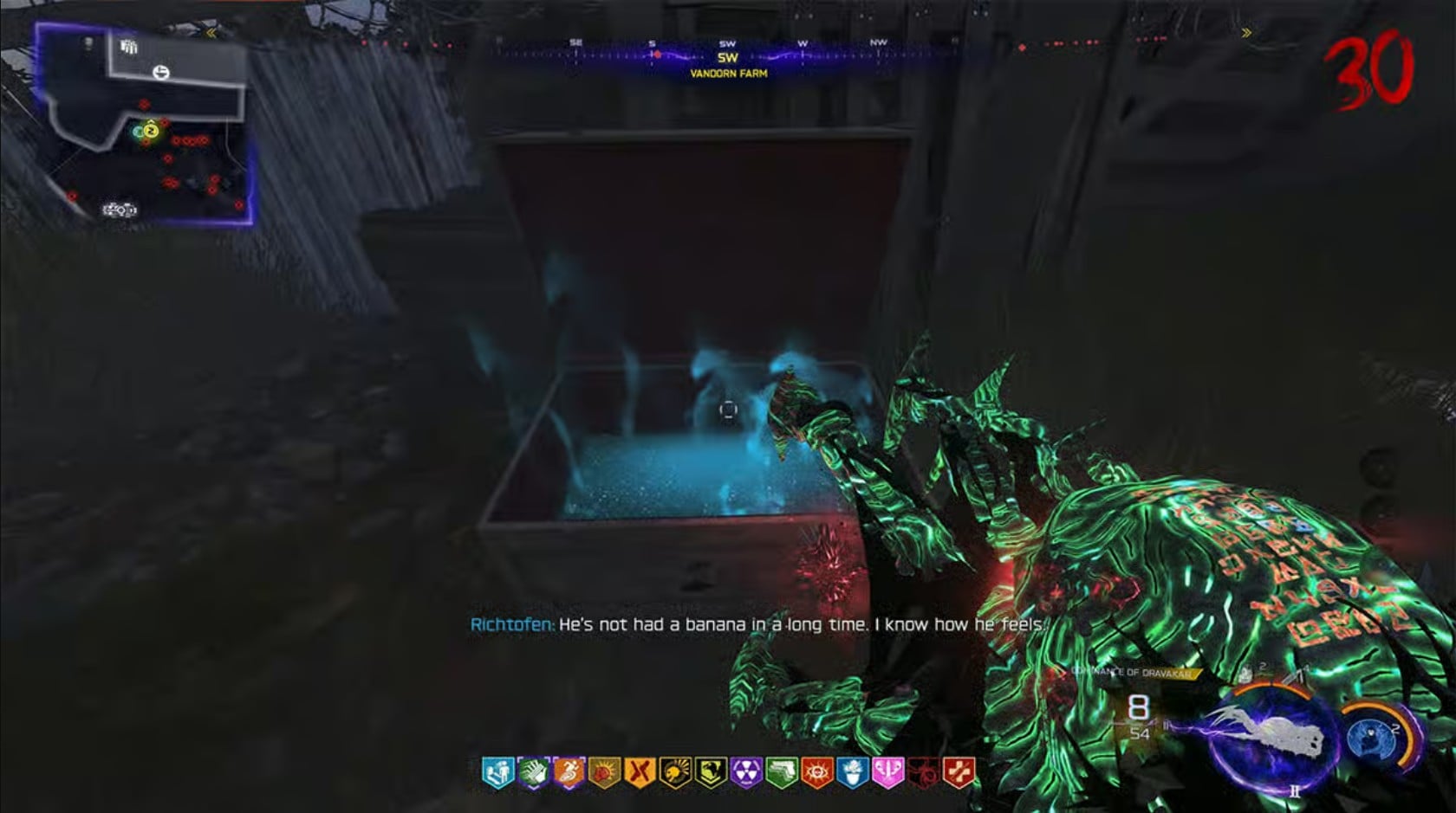 Open toy box at Vandorn Farm during the BO7 Super Easter Egg