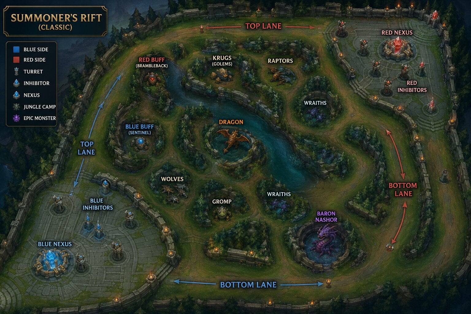 lol classic map