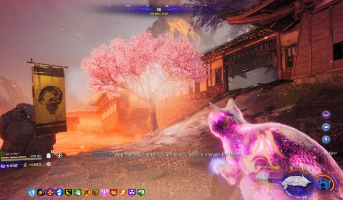 Kowakujō central sakura tree Super Easter Egg location