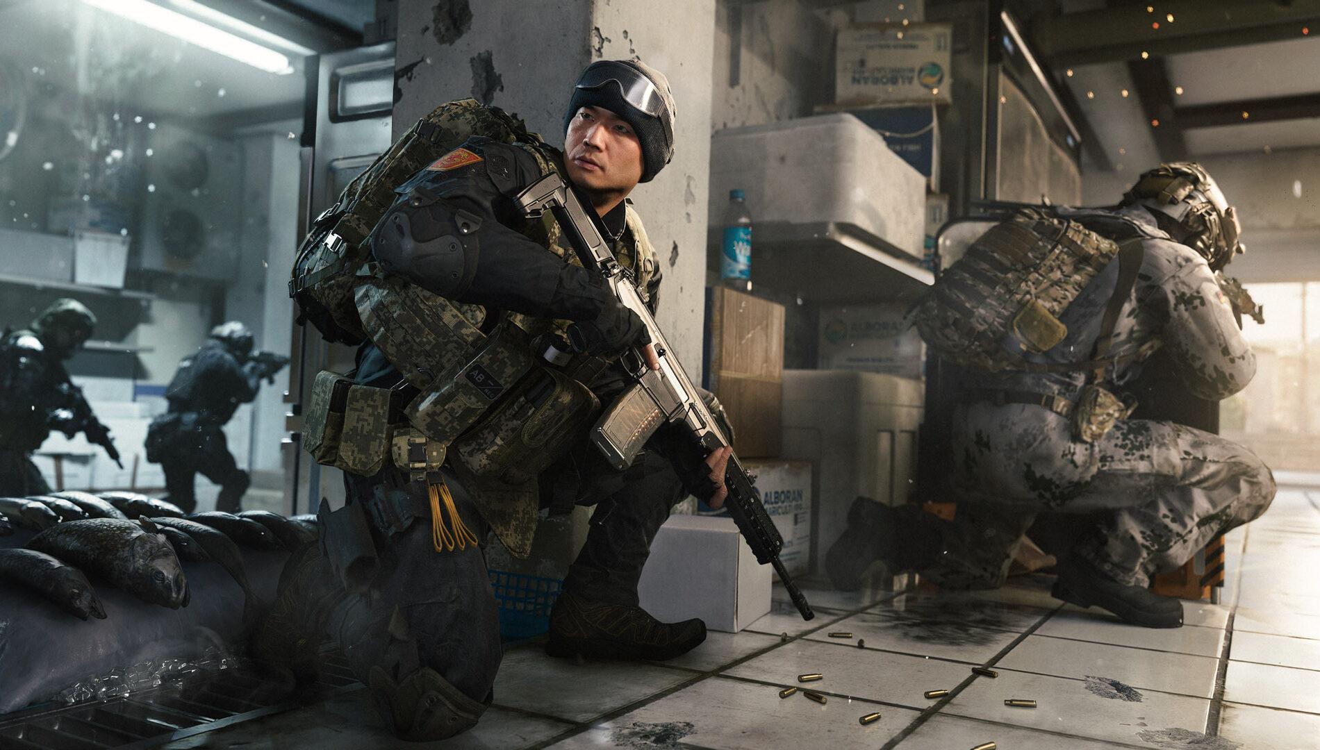 Modern Warfare 4 multiplayer gameplay during an XP farming match