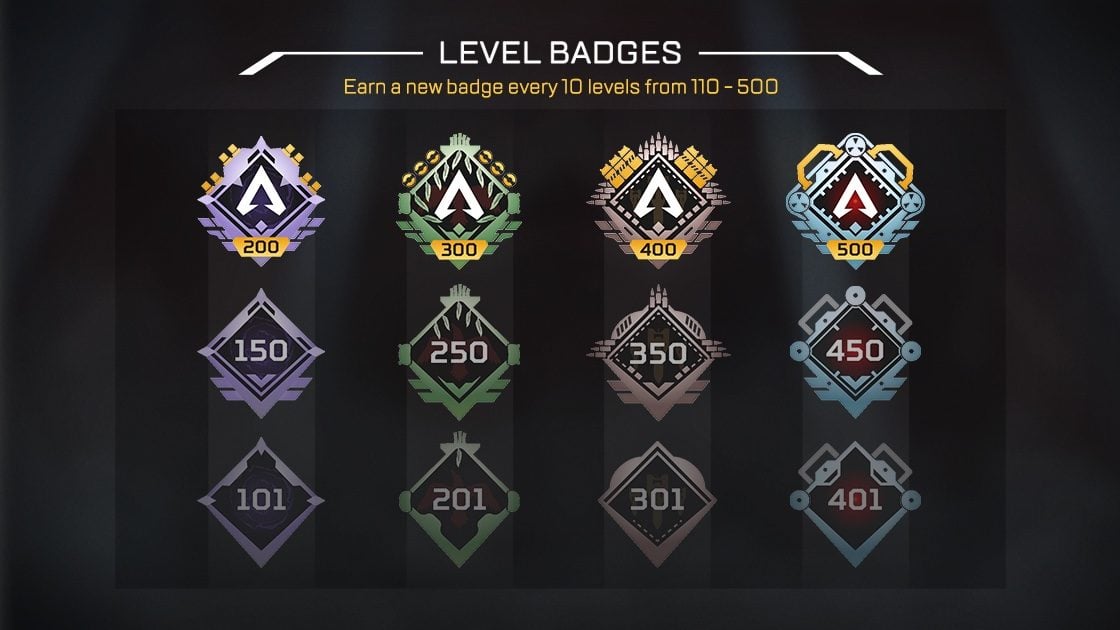 apex legends level badges
