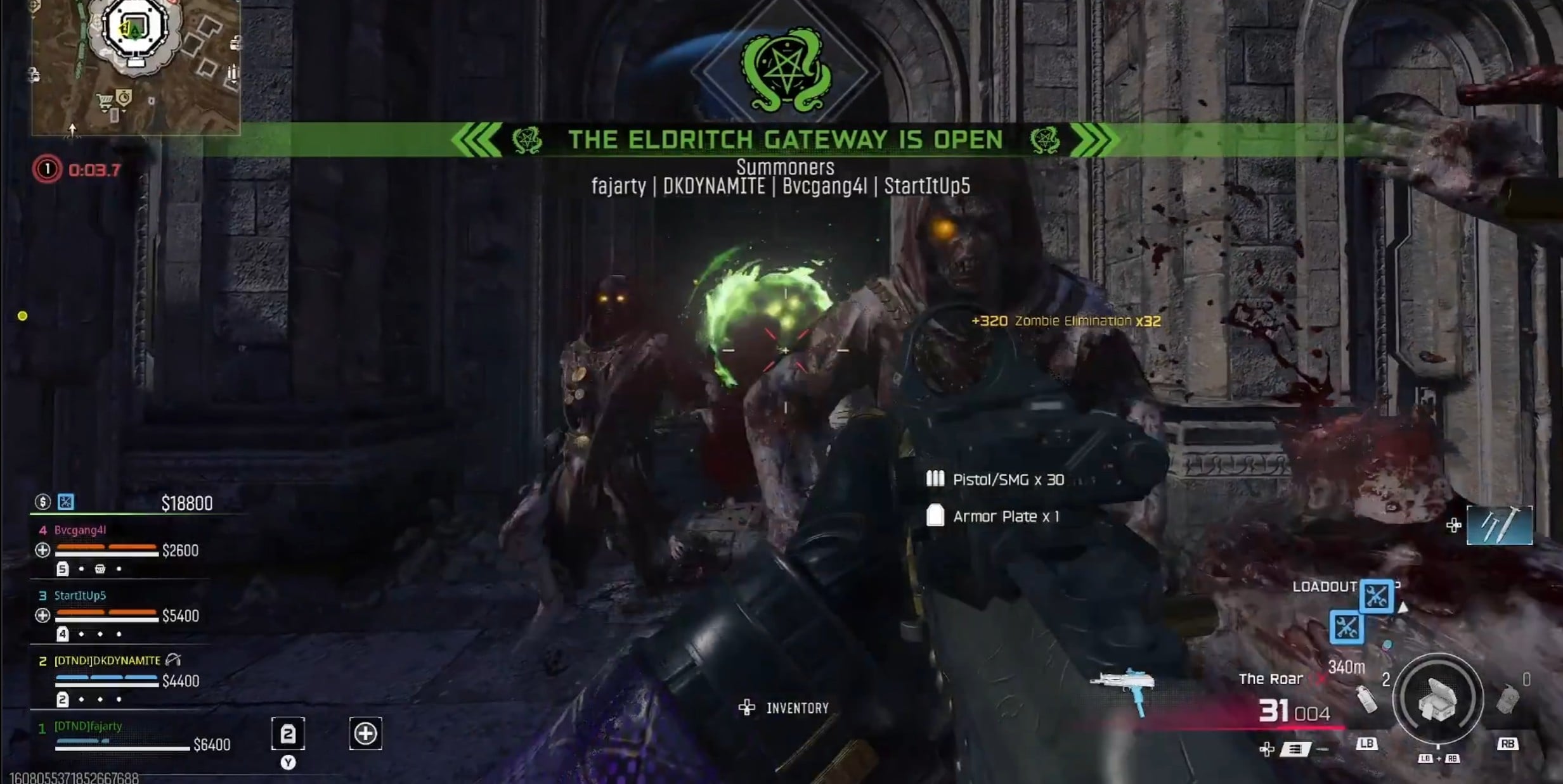 Haunted Hollow Eldritch Gateway ritual active at the Floating Ruins
