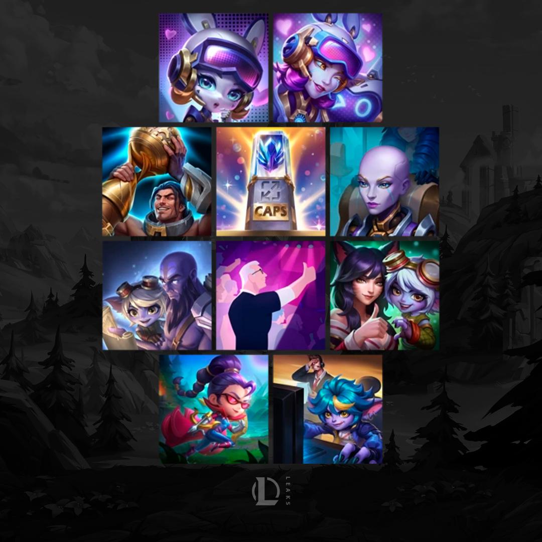 Caps Hall of Legends Tristana Orianna borders and chromas