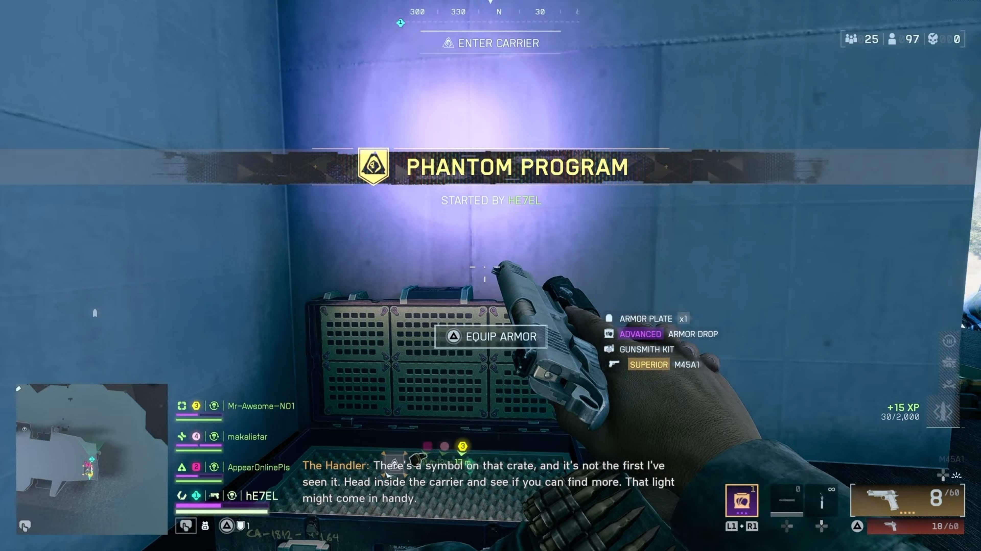 Blacklight Pistol in hand during the Battlefield 6 Phantom Program