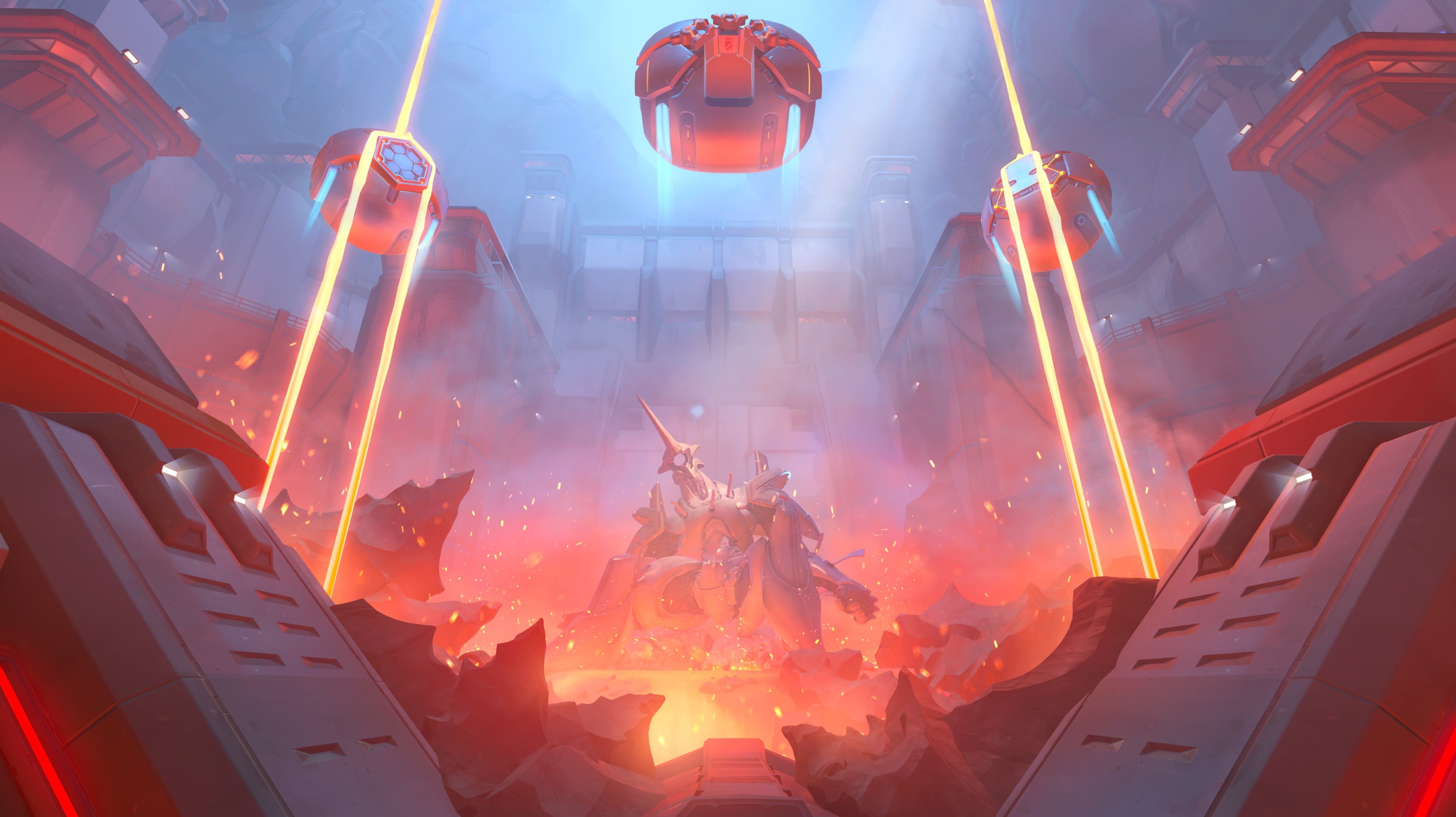 Watchpoint Grímsvötn volcanic prison in Overwatch where Doomfist breaks Doctrine free