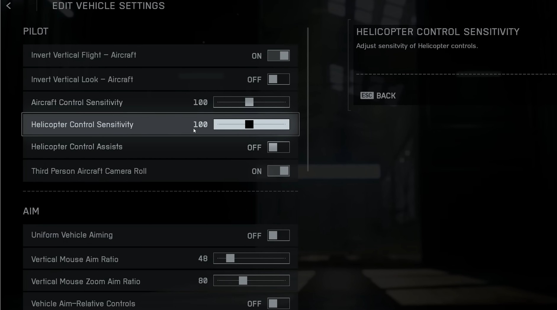battlefield 6 vehicle settings