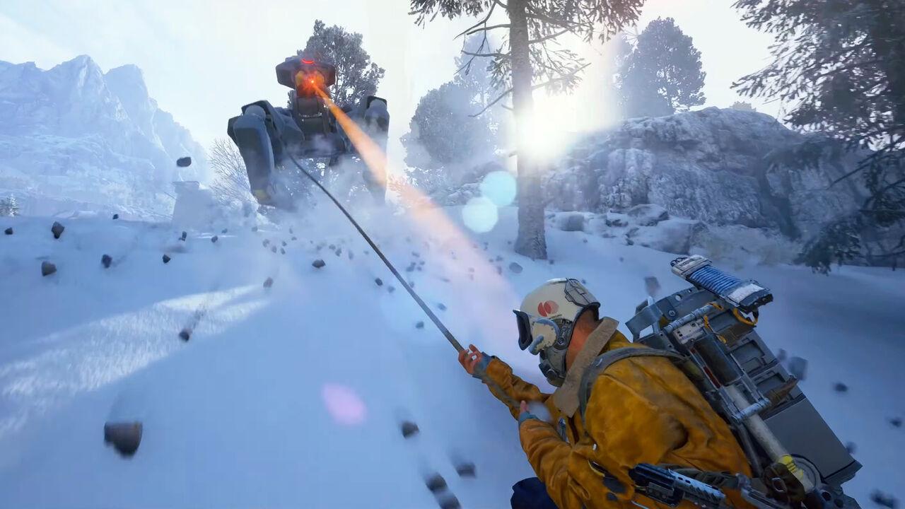 ARC Raiders Frozen Trail snow battle on Pendola Pass
