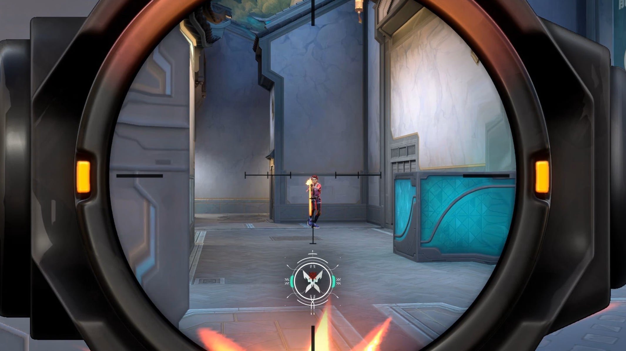 VALORANT Warden 2x scope ADS view