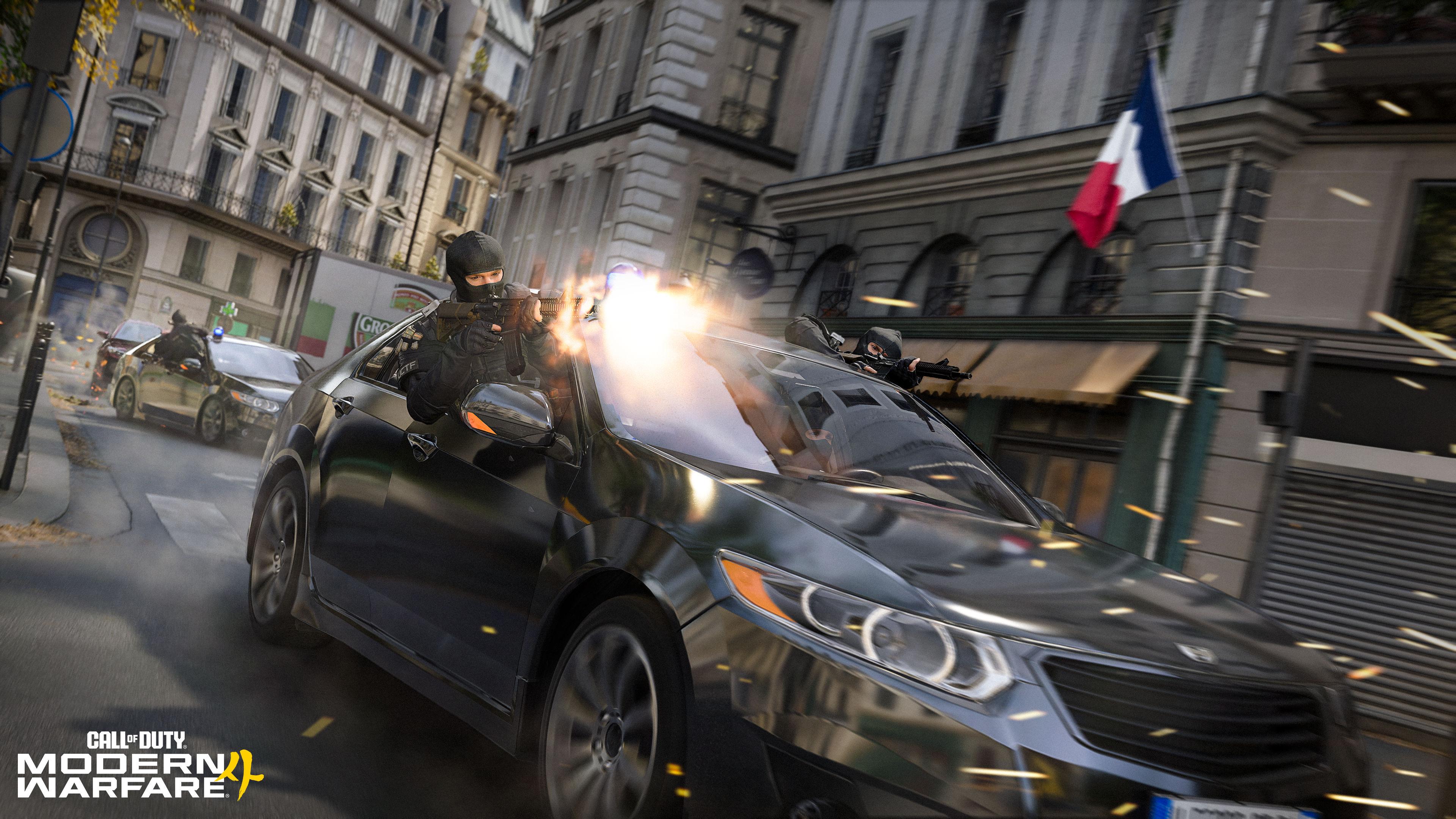 Modern Warfare 4 Campaign high-speed chase through Paris