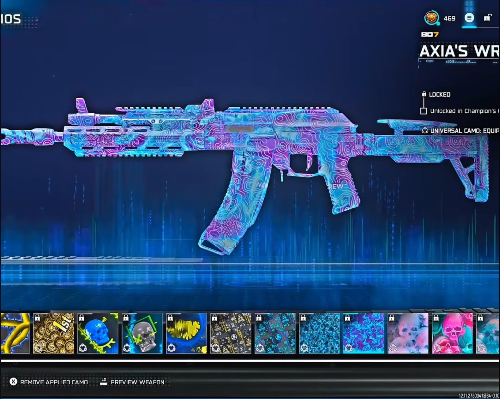 warzone nuke weapon skin axias wrath