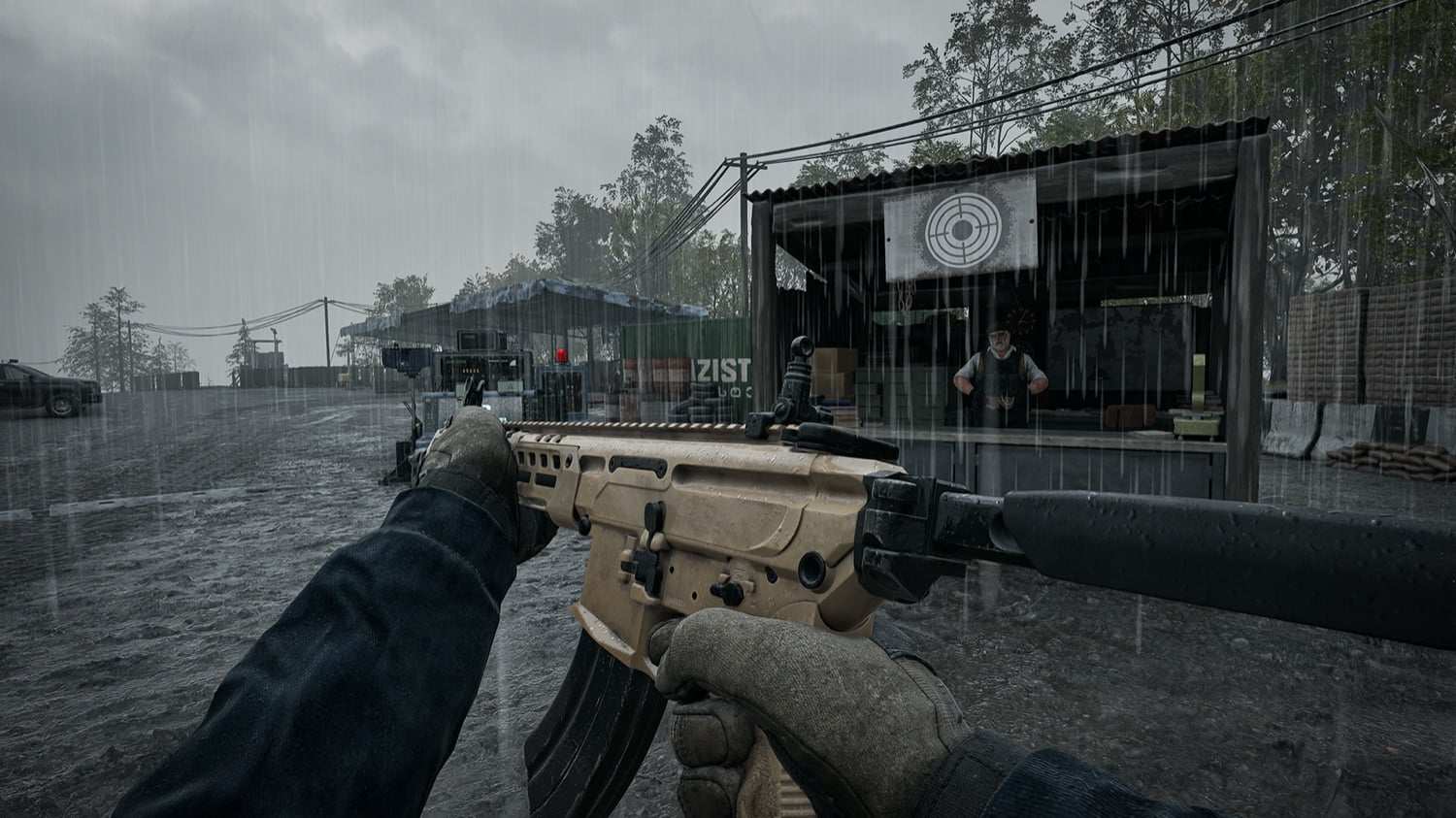 WARDOGS Season 2 rain weather gameplay with wet surfaces and reduced visibility